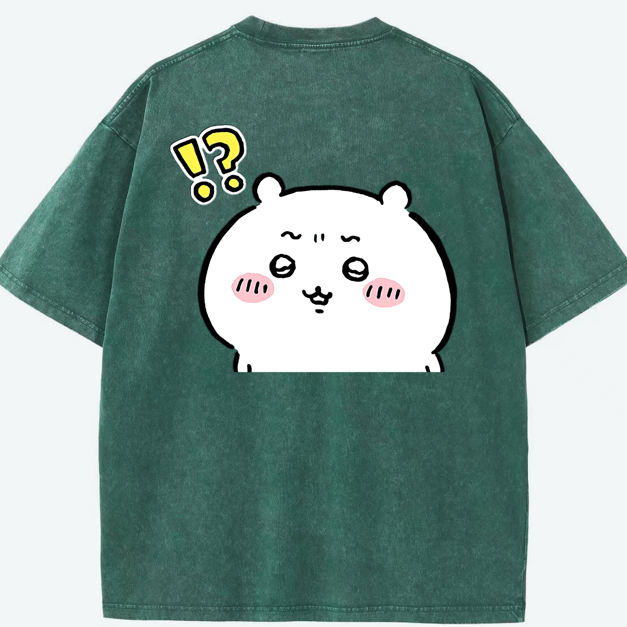 （画像用） ちいかわ ちいかわ Chii-kawa chiikawa 綿100% ヴィンテージ風 半袖Tシャツ（背面プリント）